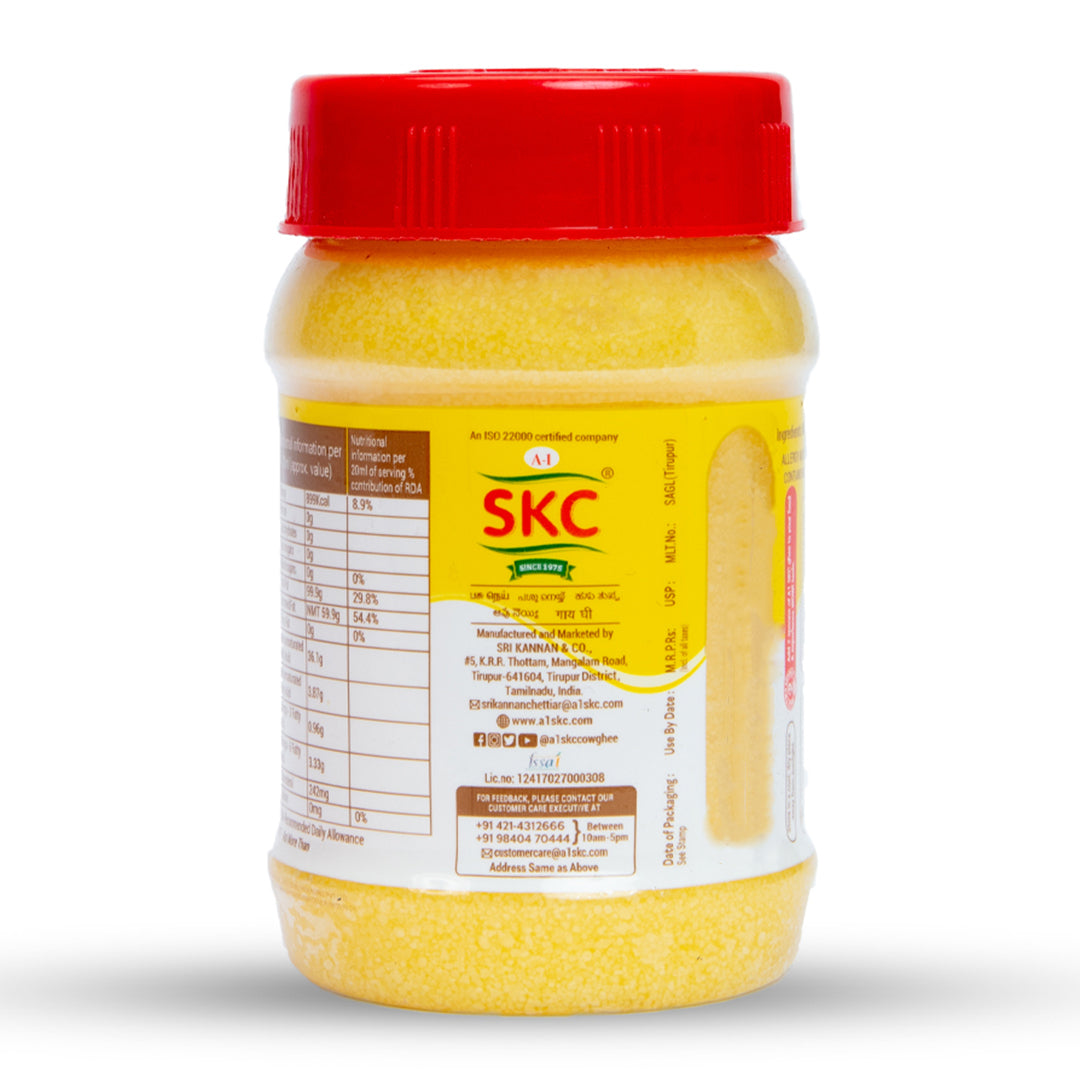 A1 SKC Pure Cow Ghee 200 ml Jar - Pack of 3