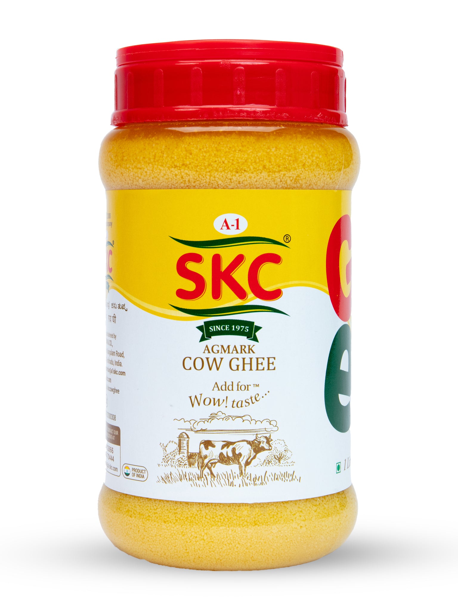 A1 SKC Pure Cow Ghee 1 litre Jar
