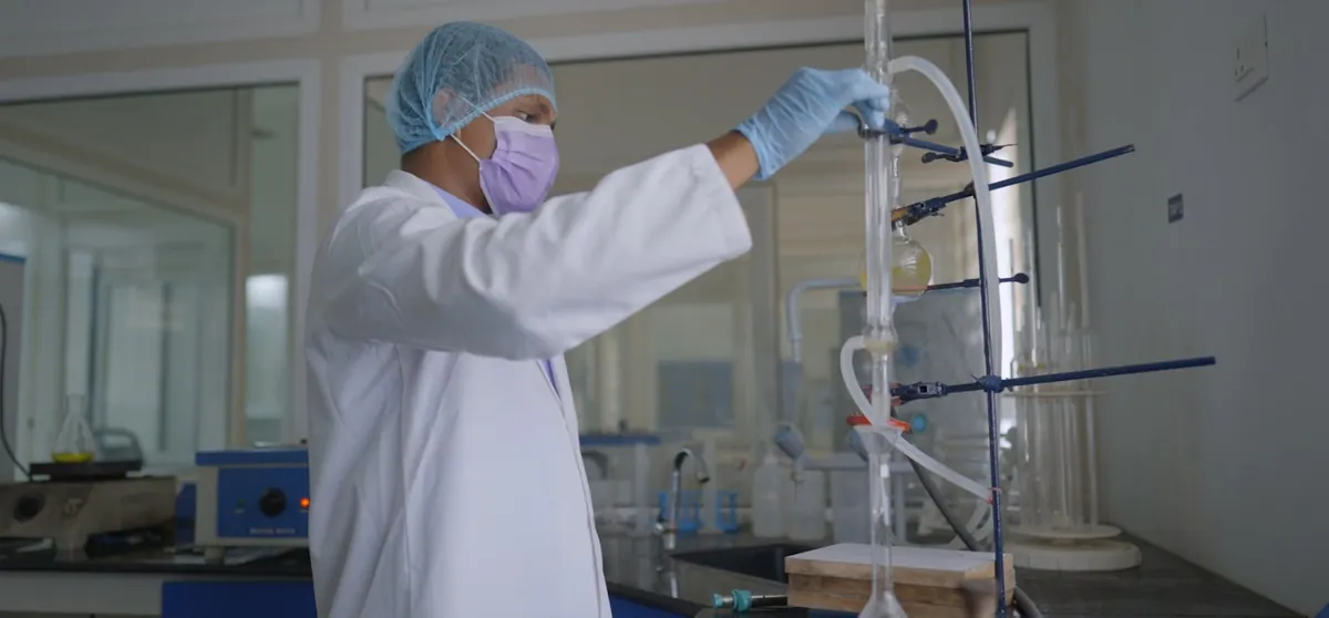 Quality lab — Chemical analysis for purity